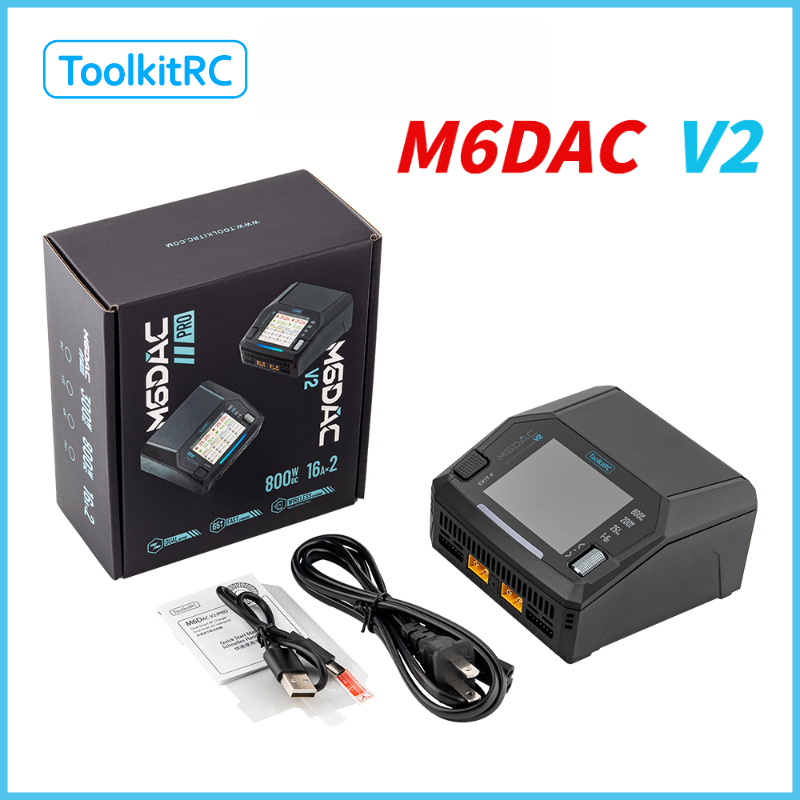 Drone Racing Charger - Зарядное устройство ToolkitRC M6DAC V2 для