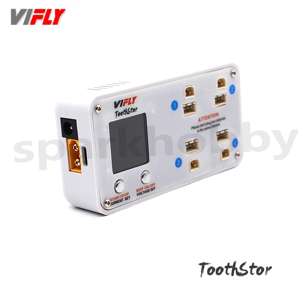 VIFLY ToothStor 4-портовое бал – обзор и цена Drone Racing Charger